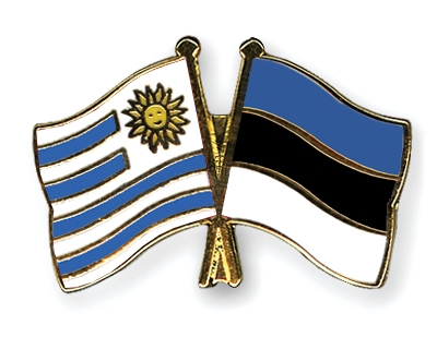Fahnen Pins Uruguay Estland