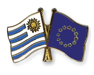 Fahnen Pins Uruguay Europa