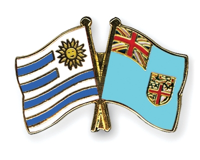 Fahnen Pins Uruguay Fidschi
