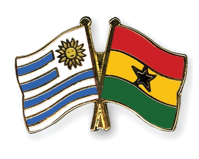 Fahnen Pins Uruguay Ghana
