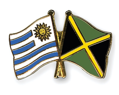 Fahnen Pins Uruguay Jamaika