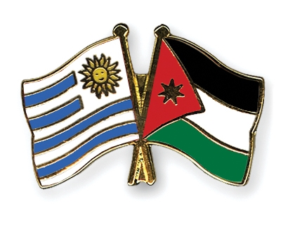 Fahnen Pins Uruguay Jordanien