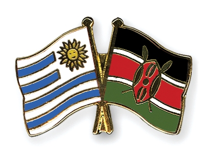 Fahnen Pins Uruguay Kenia