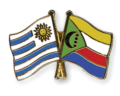 Fahnen Pins Uruguay Komoren