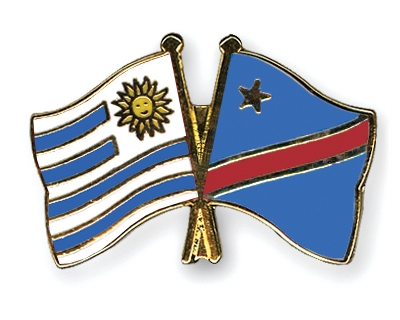 Fahnen Pins Uruguay Kongo-Demokratische-Republik