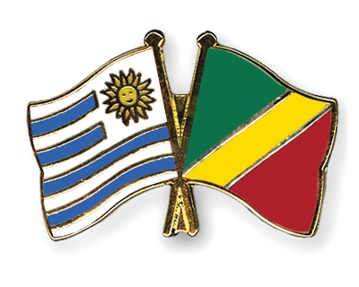 Fahnen Pins Uruguay Kongo-Republik