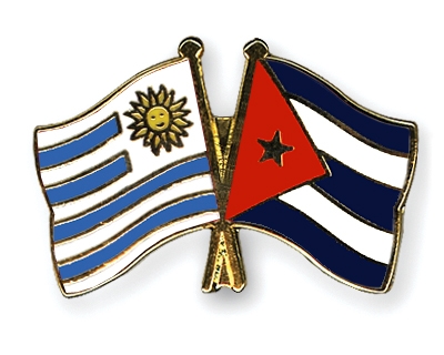 Fahnen Pins Uruguay Kuba