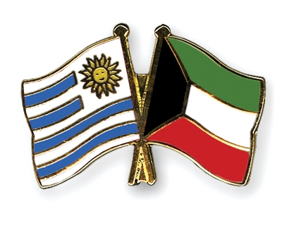 Fahnen Pins Uruguay Kuwait