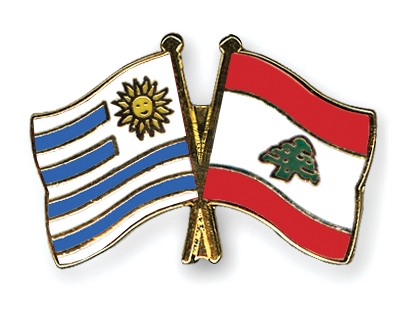 Fahnen Pins Uruguay Libanon
