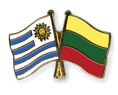 Fahnen Pins Uruguay Litauen