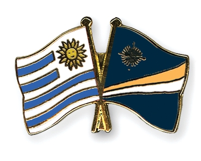Fahnen Pins Uruguay Marshallinseln