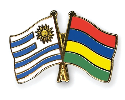 Fahnen Pins Uruguay Mauritius