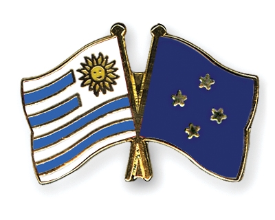 Fahnen Pins Uruguay Mikronesien