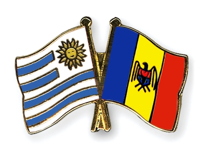 Fahnen Pins Uruguay Moldau