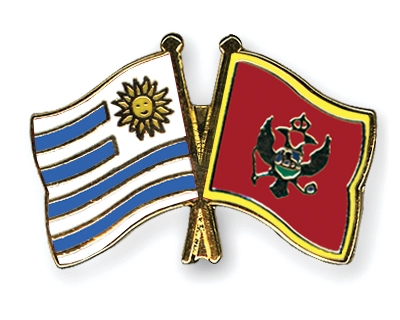 Fahnen Pins Uruguay Montenegro
