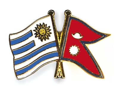 Fahnen Pins Uruguay Nepal