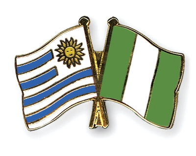 Fahnen Pins Uruguay Nigeria