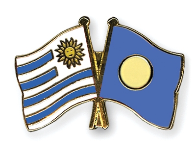 Fahnen Pins Uruguay Palau