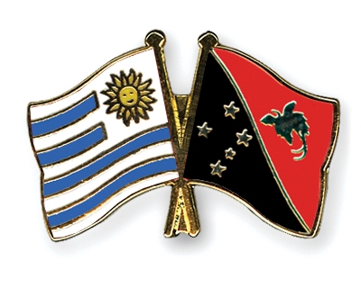 Fahnen Pins Uruguay Papua-Neuguinea