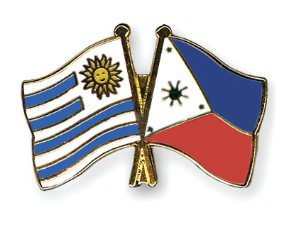 Fahnen Pins Uruguay Philippinen