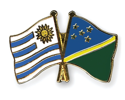 Fahnen Pins Uruguay Salomonen