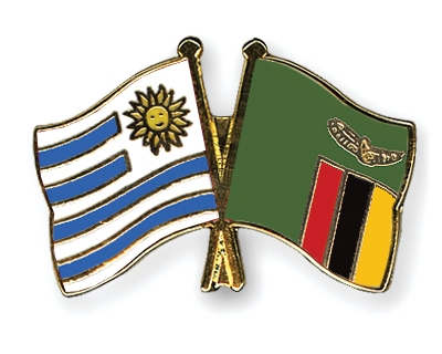Fahnen Pins Uruguay Sambia