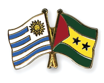 Fahnen Pins Uruguay Sao-Tome-und-Principe