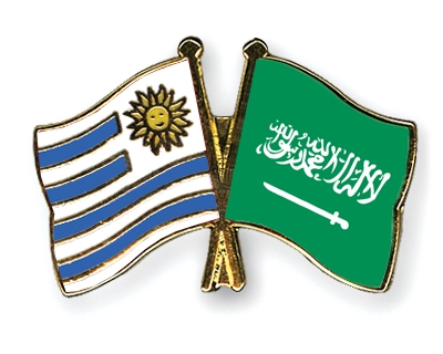 Fahnen Pins Uruguay Saudi-Arabien