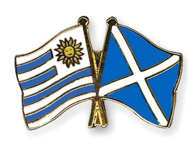 Fahnen Pins Uruguay Schottland