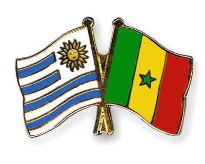 Fahnen Pins Uruguay Senegal