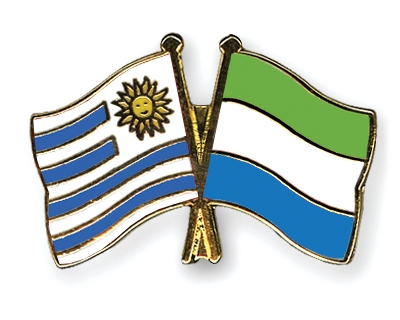 Fahnen Pins Uruguay Sierra-Leone