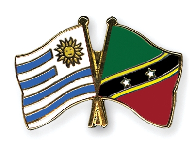 Fahnen Pins Uruguay St-Kitts-und-Nevis