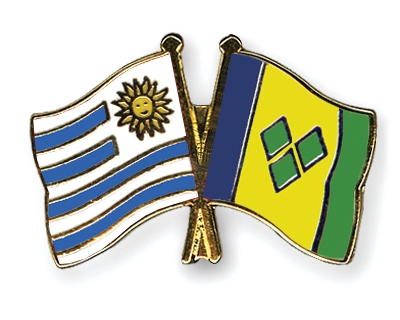 Fahnen Pins Uruguay St-Vincent-und-die-Grenadinen