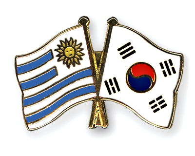 Fahnen Pins Uruguay Sdkorea