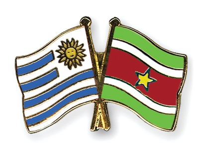 Fahnen Pins Uruguay Surinam