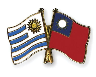 Fahnen Pins Uruguay Taiwan