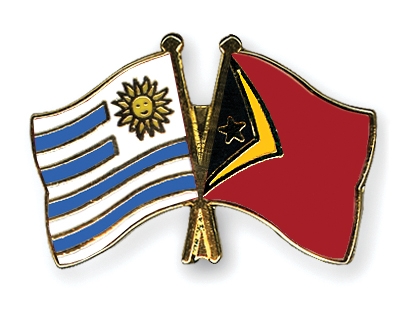 Fahnen Pins Uruguay Timor-Leste