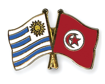 Fahnen Pins Uruguay Tunesien