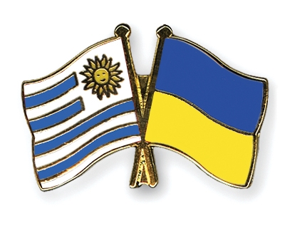 Fahnen Pins Uruguay Ukraine