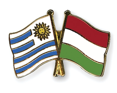 Fahnen Pins Uruguay Ungarn