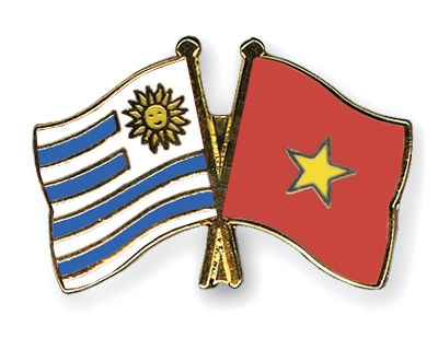 Fahnen Pins Uruguay Vietnam