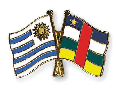 Fahnen Pins Uruguay Zentralafrikanische-Republik