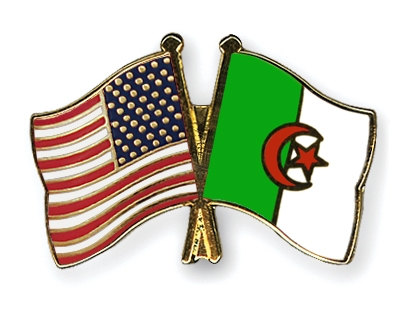 Fahnen Pins USA Algerien