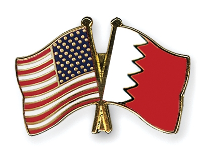 Fahnen Pins USA Bahrain