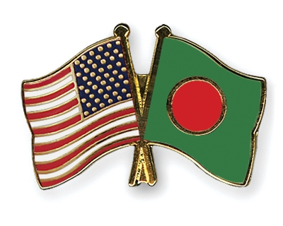 Fahnen Pins USA Bangladesch