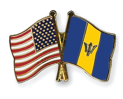 Fahnen Pins USA Barbados