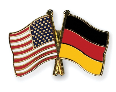 Fahnen Pins USA Deutschland