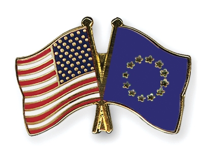 Fahnen Pins USA Europa