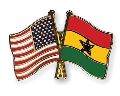 Fahnen Pins USA Ghana