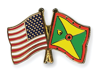 Fahnen Pins USA Grenada